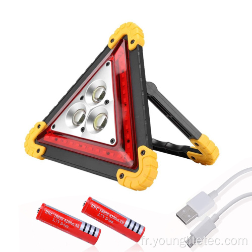 AVERTISSEMENT DE LED TRIANGLE DE LA TRADURE PORTABLE RECUEBLEABLE